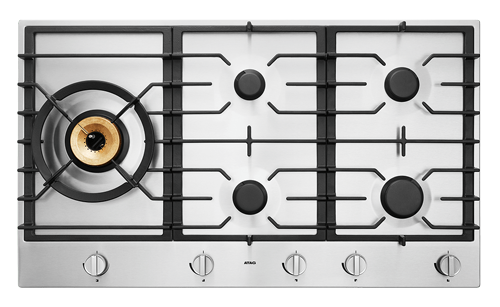 Keukenstunter - Atag Gaskookplaat met Supervario-wokbrander en Easy clean coating (90 cm)