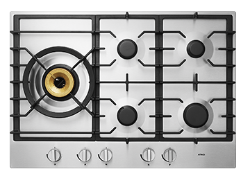 Keukenstunter - Atag Gaskookplaat met Supervario-wokbrander (75 cm)